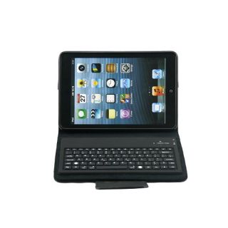  New Wireless Bluetooth Keyboard Leather Case Stand for Apple iPad Mini