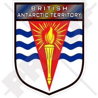 British ANTARCTIC TERRITORY Shield UK 100mm (4) Vinyl