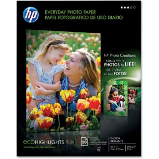 Lot of 5 Boxes of New HP Everyday Photo Paper Q8723A 8.5x11 size, 50