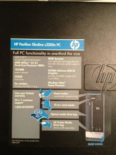HP Pavilion Slimline s3200n AMD Athlon 64x2 Dual Core 4800 2 5GHz