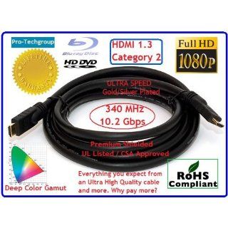 Pro Techgroup 6 ft Ultra Speed HDMI 1.3 Cable with Gold