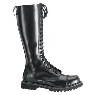 MENS SIZING Gothic Boots 20 Eyelet Single Sole Knee Boot