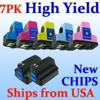 HP 02 PhotoSmart C7200 C7250 C7275 C7280 Ink inkjet Cartridge printer