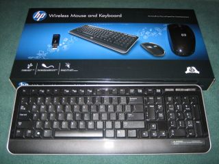 HP Wireless Keyboard and Mouse Kit with USB Transmitter VF741AA ABA
