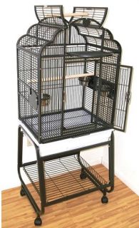 HQ Parrot Bird Cages 92217C Victorian TOP22X17 with Cart Stand Top Toy