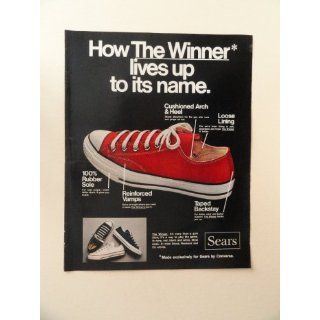 , print ad (red shoe.) Orinigal Magazine Print Art