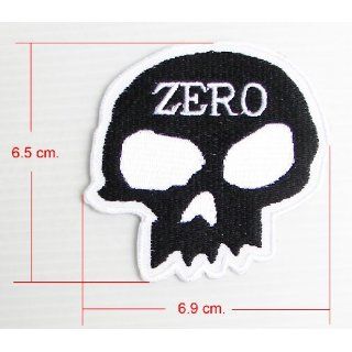 1x Skulls ZERO Embroidered Sew Iron on Patches 1 Pcs