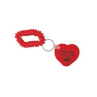 CL104    Heart Keychain w/ Coil
