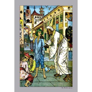 Aladdin Accosted By Magician 28x42 Giclee on Canvas Home