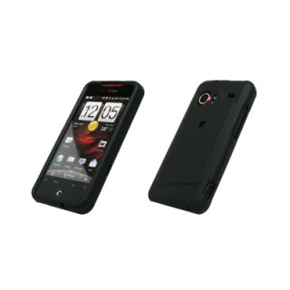 For HTC Droid Incredible Hard Case Cover Rubberized Black