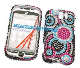  HTC mytouch 3G Slide Rhinestones Crystal Glitter Bling Phone Case