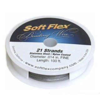   Soft Flex Bead Wire 21 Strand 100 Feet 0.014 Arts, Crafts & Sewing