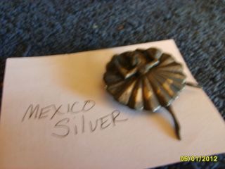 Vintage Taxco Sterling Silver Marked Ballerina Brooch Pin
