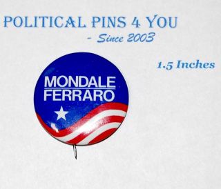 Walter Mondale Pin Pinback Badge Button Campaign 1984