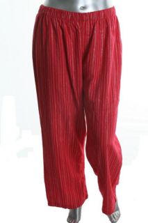 Hue New Red Party Flannel Stripe Lounge Pants L BHFO