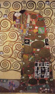 Fulfilment Embrace Hug Gustav Klimt Paper Repro 10x16
