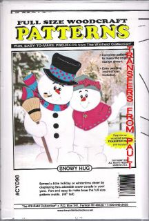 Snowy Hug Christmas Snowman Yard Art Pattern Winfield
