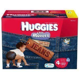 Huggies Little Movers Diapers Jeans Size 4 25 Ct
