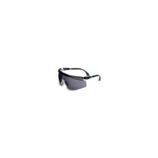 Uvex S0401 FitLogic Safety Eyewear, Black and Silver Frame