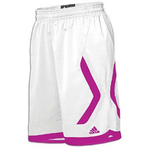 adidas Crazy Light 10 Basketball Short   Womens   White/Intense Pink