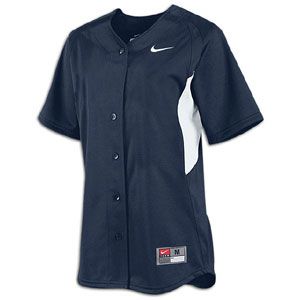 Nike Stock Full Button S/S Jersey   Womens   Softball   Clothing