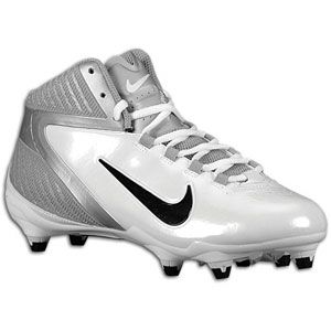 Nike Alpha Speed D 3/4   Mens   Football   Shoes   Grey/Black/White