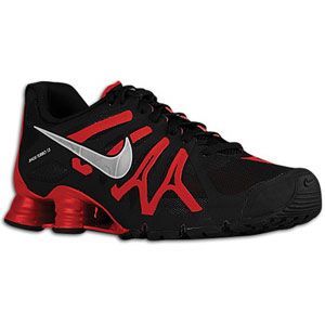 Nike Shox Turbo+ 13   Mens   Running   Shoes   Black/Gym Red