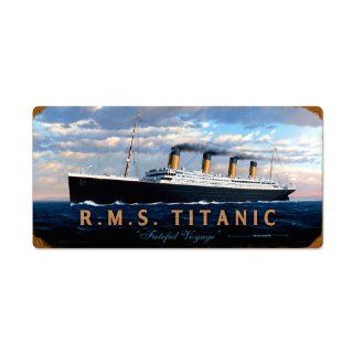 RMS Titanic Vintage Metal Sign