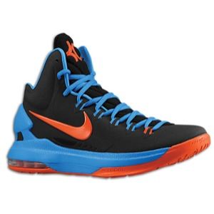 Nike KD V   Mens   Basketball   Shoes   Black/Photo Blue/Team Orange