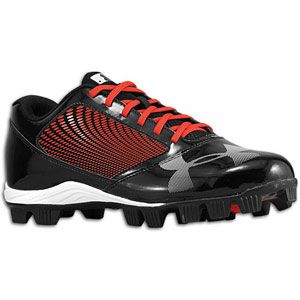 Under Armour Yard Low RM   Mens   Baseball   Shoes   Black/Red