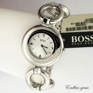 Hugo Boss by Movado Ladies SS Circle Link 1502080 Quartz Watch