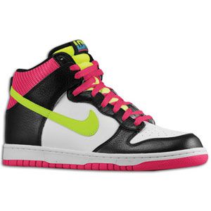 Nike Dunk High   Mens   Basketball   Shoes   White/Volt/Black