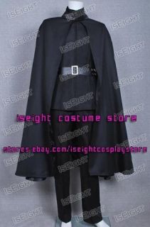 for Vendetta Hugo Weaving V Black Costume Jacket Coat Cape Suit High