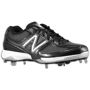 New Balance 40/40 Metal Low   Mens   Baseball   Shoes   Black/White