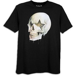 Hurley Star Skull S/S T Shirt   Mens   Casual   Clothing   Black