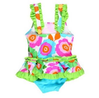  Boutique sz 2T Bright Flower Skirted Swimsuit Hula Star Gossip Girl
