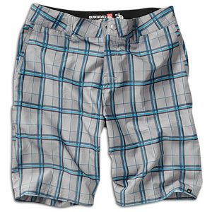 Quiksilver Neolithic Plaid Short   Mens   Casual   Clothing   Smoke