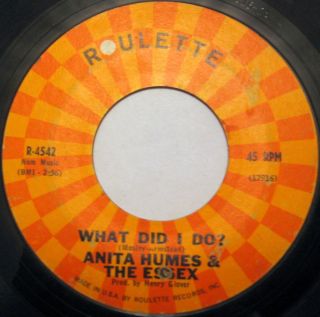 ANITA HUMES What Did I Do / Curfew Lover 45 Roulette R 4542 NORTHERN