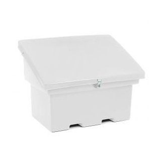 Storage Plastic Container With Slanted Lid 32x24x24 White