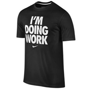 Nike Doing Work T Shirt   Mens   Basketball   Clothing   Black/White