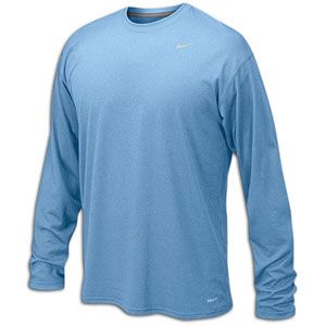 Nike Team Legend Long Sleeve Poly Top   Mens   Light Blue/Matte