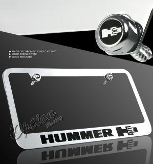  License Plate Frame 05 10 Hummer H3 H3T Black Letter Font Kit
