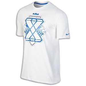 Nike Lebron X T Shirt   Mens   Basketball   Clothing   White/Light