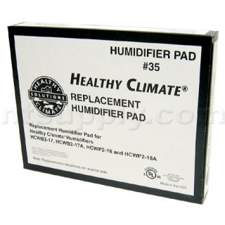  Humidifier Pad, Part No. X2661, for Healthy Climate Humidifiers Models
