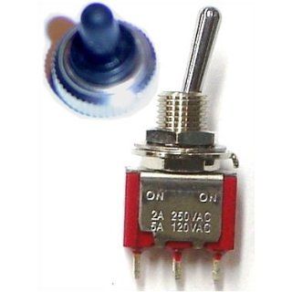 Mini Toggle Switch WATERPROOF with Silicone Boot 5A/120VAC 2A/250VAC