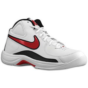 Nike Overplay VII   Mens   Basketball   Shoes   White/Sport Red