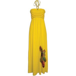 Southpole Maxi Halter Dress   Womens   Casual   Clothing   Yellow