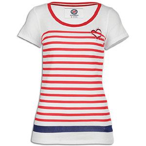 Southpole Scoop Neck Stripe   Womens   Casual   Clothing   Red