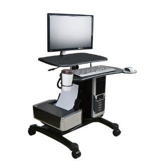 Aidata Heavy Duty Mobile LCD/LED Workstation High Impact ABS Plastic