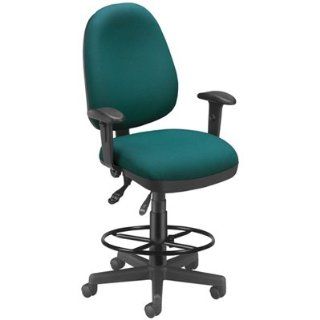  Teal Computer Drafting Chair and Stool 122 802 DK 